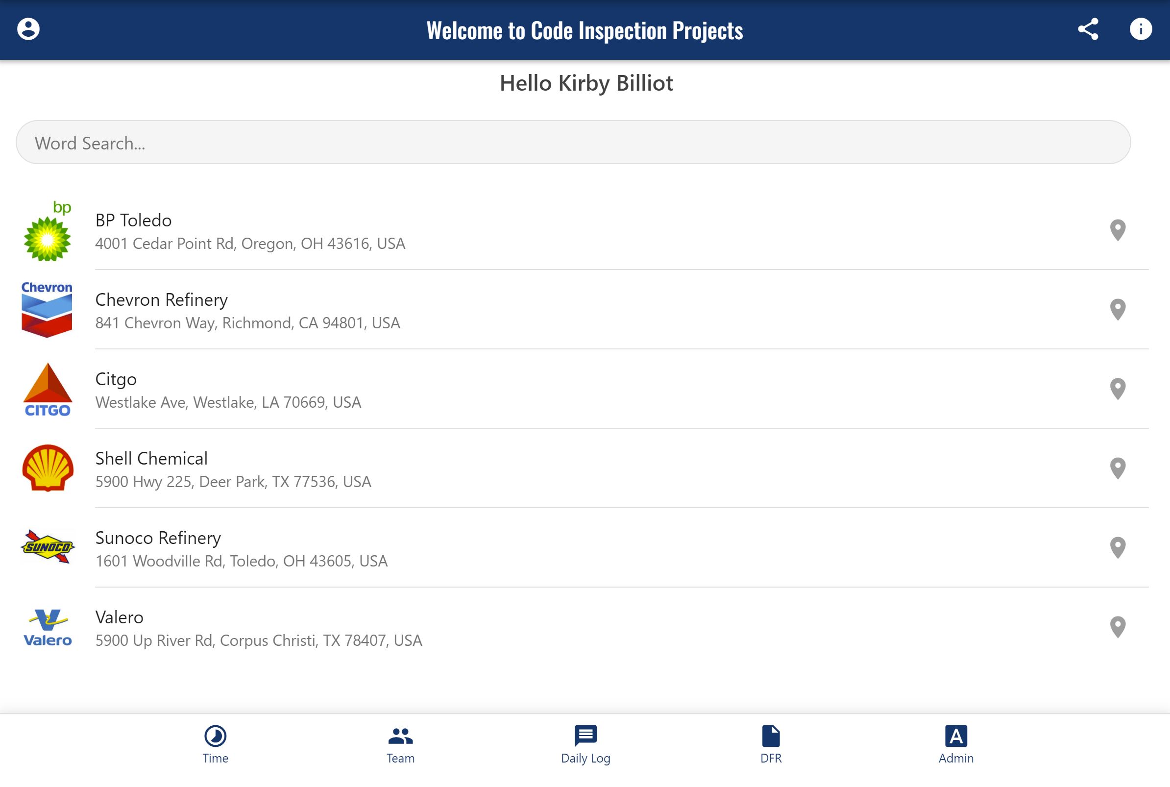 Code Inspection Application