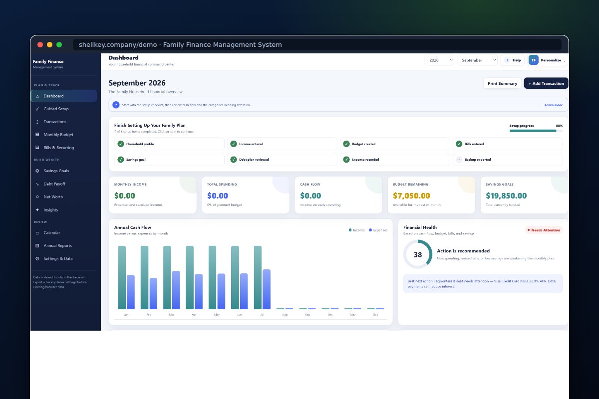 Family Finance Management System